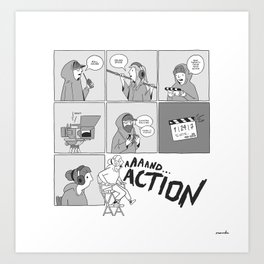Overexcited director Art Print