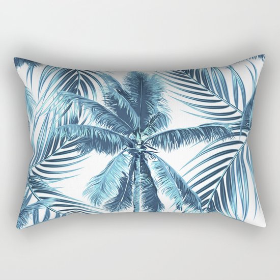South Pacific palms II - oceanic Rectangular Pillow