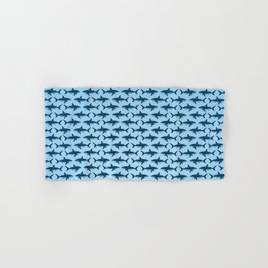 Pattern: Great White Shark ~ Light Blue Hand & Bath Towel