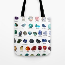 crystals gemstones identification Tote Bag