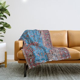 Antique Persian Carpet Throw Blanket