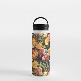 Autumn Flowers and Leaves Water Bottle
