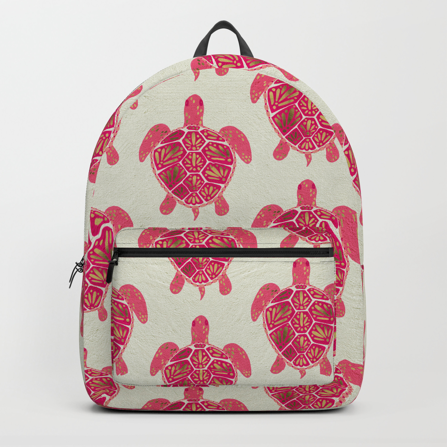 pink gold backpack