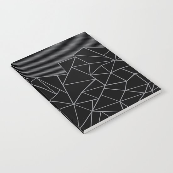 Ab Lines 45 Grey and Black Notebook
