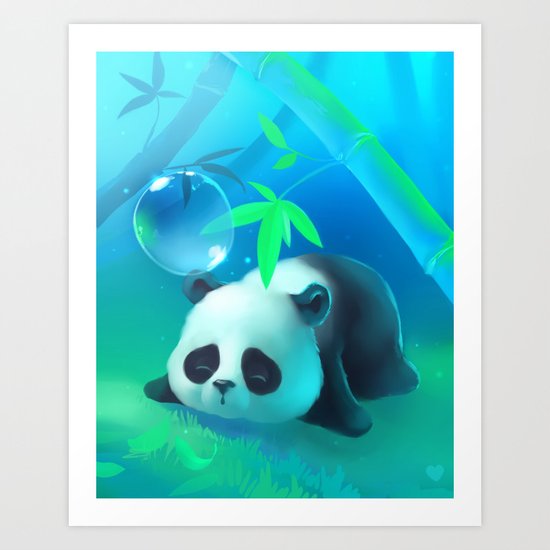 Bamboo Panda Art Print