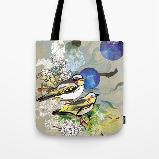Yellow Birds Tote Bag