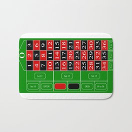 Roulette Table Bath Mat | Roulette, Gambling, Painting, Chance, Gamble, Game, Play, Europe, Luck, Wheel 