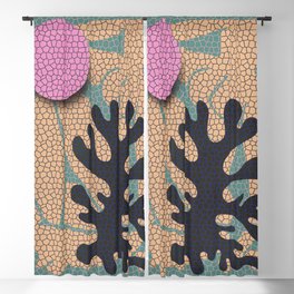 Matisse nude cut out cubism Blackout Curtain