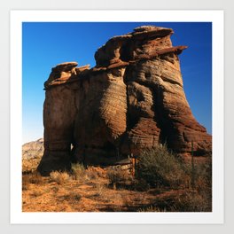 Massive, Majestic Rock Mountain in the Arizona Desert Art Print