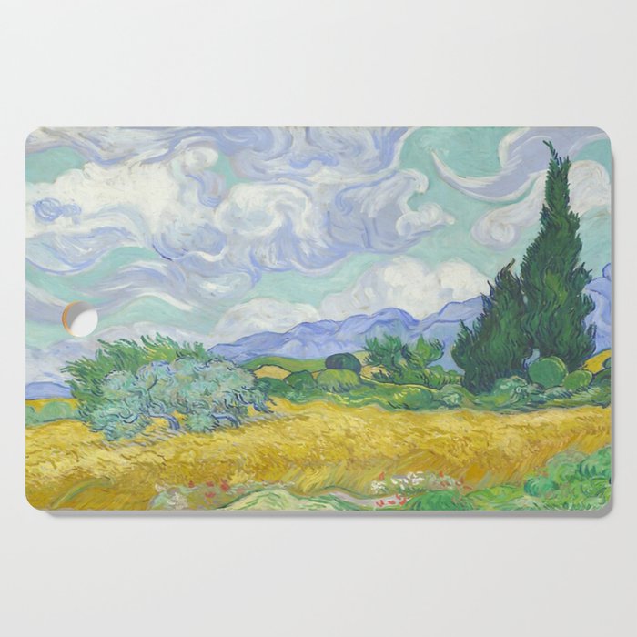 Vincent van Gogh Wheat Field with Cypresses Cutting Board