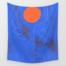 Blue Woman Wall Tapestry