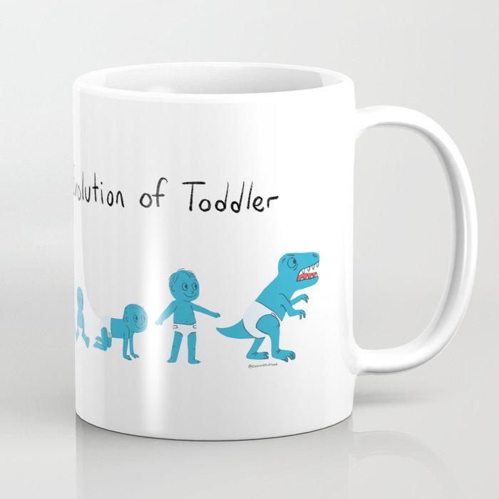 Evolution of Toddler Coffee Mug by Cassandra Berger