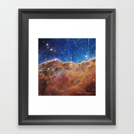 Nasa and esa  picture 64 : Carina Nebula by James Webb telescope Framed Art Print