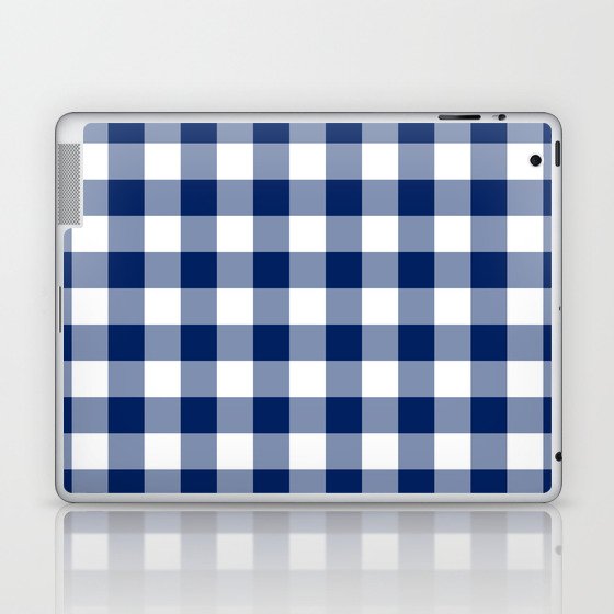 Classic Check - navy blue Laptop & iPad Skin