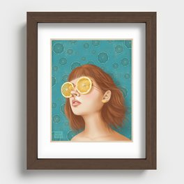 Lemon Woman Recessed Framed Print