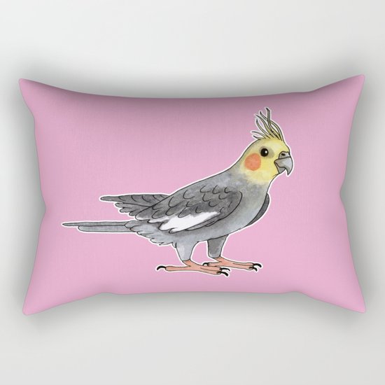 Cockatiel Rectangular Pillow