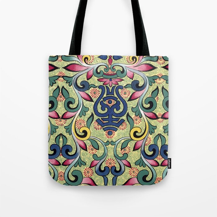 Chinese Floral Pattern 26 Tote Bag