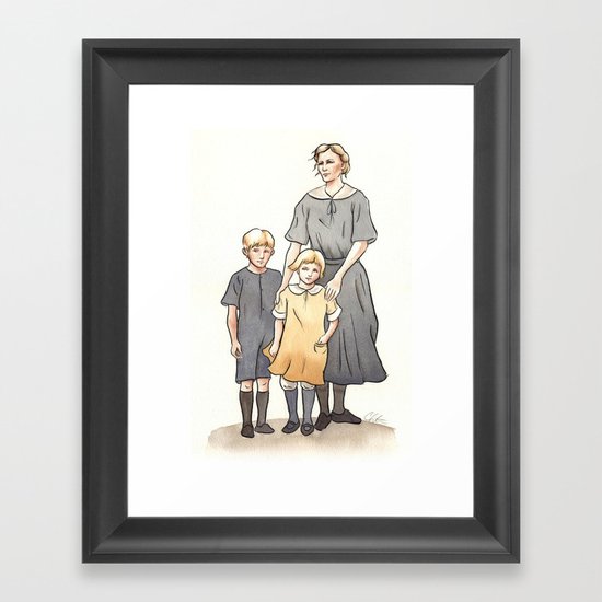 My Family in the 1920s Framed Art Print