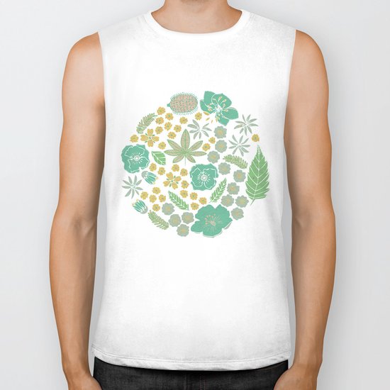 Floral Bloom Biker Tank