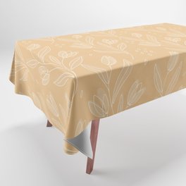 Honey Bisque Floral Pattern Tablecloth