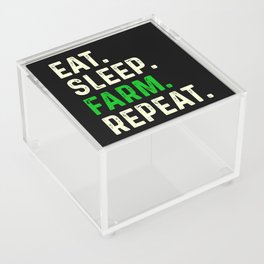 Eat Sleep Farm Repeat Acrylic Box