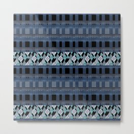 Black blue braided textiles . Metal Print | Styleboho, Matting, Boho, Twisting, Graphicdesign, Creative, Wicker, Burlap, Pattern, Fabric 