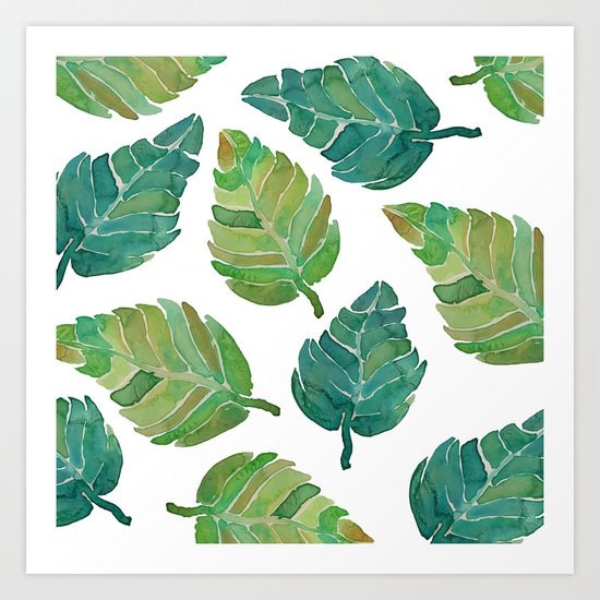 Jungle Leaves Art Print
