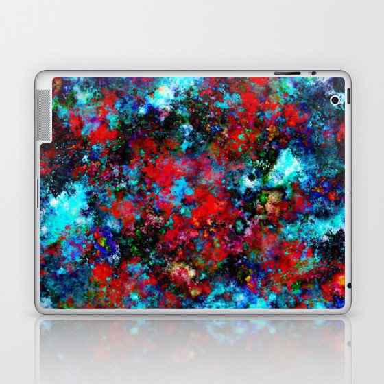 Angry sky and red petals Laptop & iPad Skin