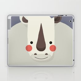 Rhinoceros, Animal Portrait Laptop Skin