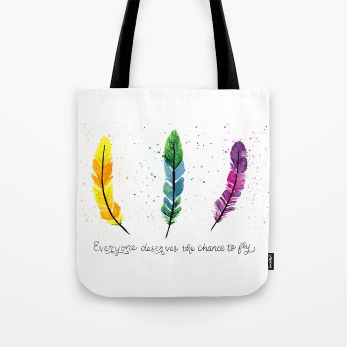 Wicked Feathers Tote Bag