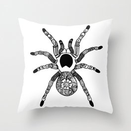Henna Spider Throw Pillow