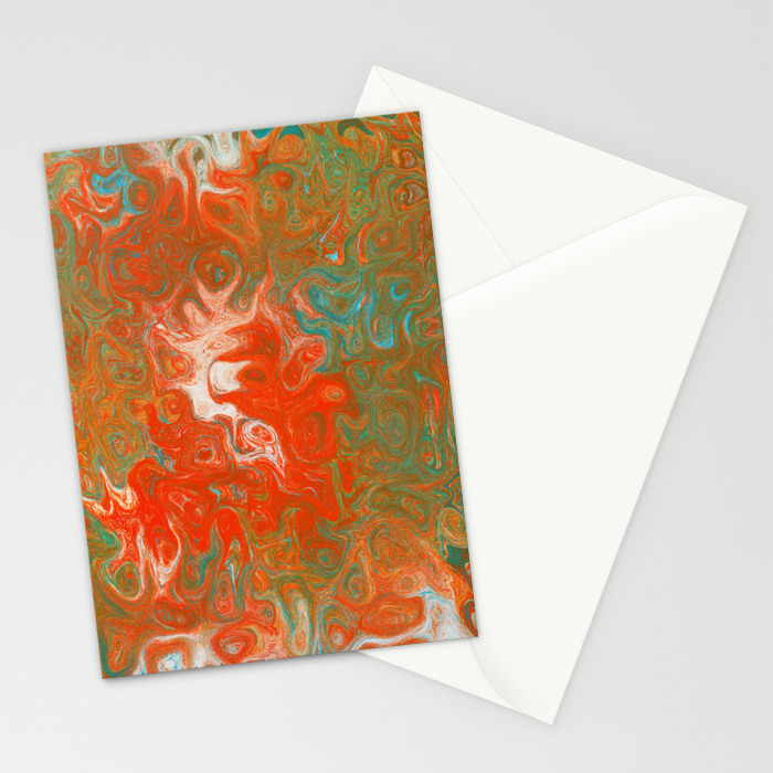As Luck Would Have It Abstract Art Stationery Cards By Itaya