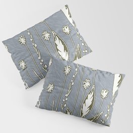 Flowers and leaves in the fields Pillow Sham | Digitaldrawing, Leaves, Flowers, Fields, Digitalart, Drawing, Spring, Simple, Green, Nature 
