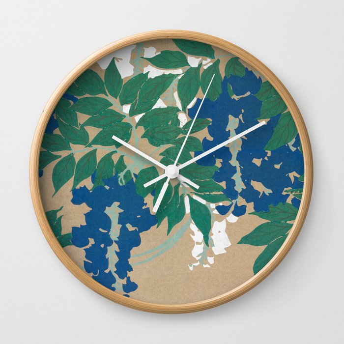 Kamisaka Sekka - Wisteria from Momoyogusa Wall Clock