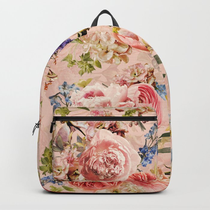 Autumnal Warm Baroque Roses Garden  Backpack