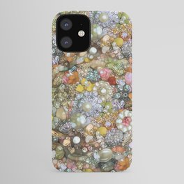Mamma Was a Ruling Stone iPhone Case | Abstract, Vintage, Textured, Rhinestones, Bohemian, Gold, Beads, Color, Mosaic, Bling 