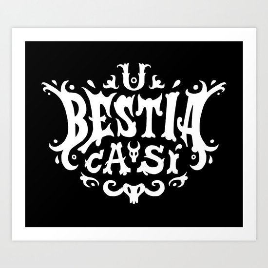 U bestia ca sì. Art Print
