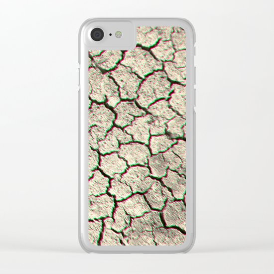 Trippy desert land Clear iPhone Case