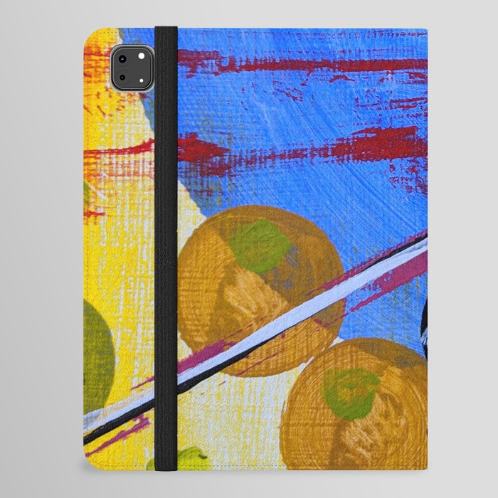 Abstract Blue iPad Folio Case