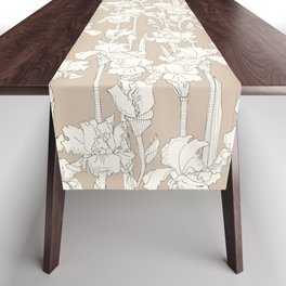 iris sandstone mortar Table Runner