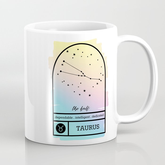 Taurus Zodiac | Pastel Gradient Coffee Mug