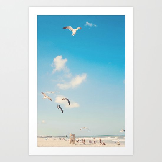 The Beach... Art Print