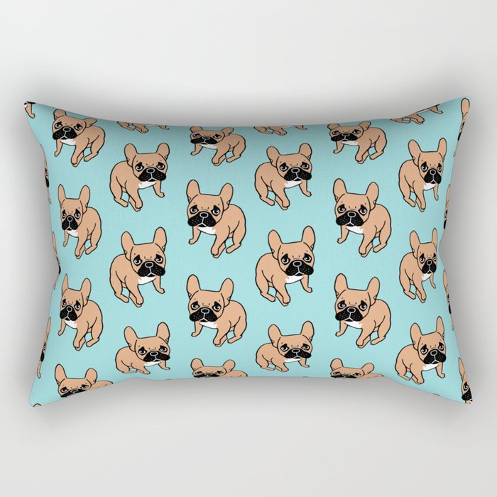 The Cute Black Mask Fawn French Bulldog Needs Some Attention Rectangular Pillow