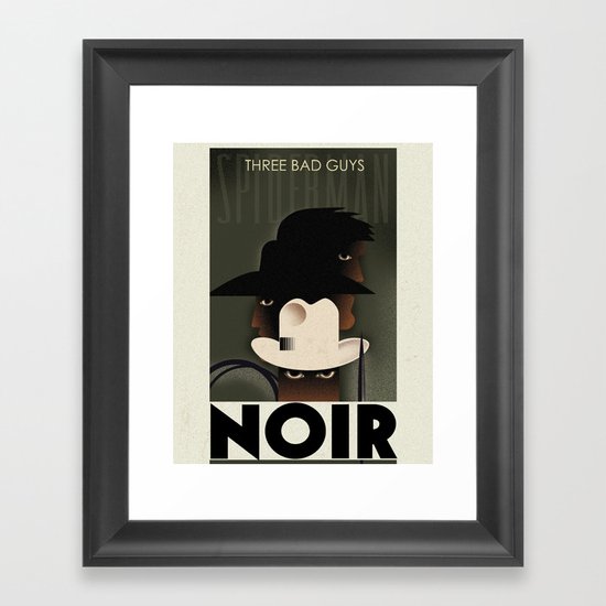 CASSANDRE SPIRIT - Spidey Noir2 Framed Art Print