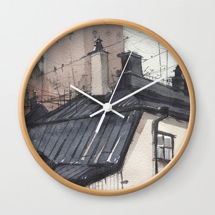 Cityscape Wall Clock