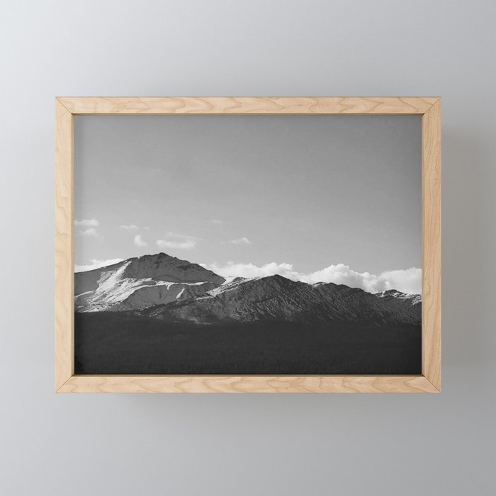 Flat Top Mountain Framed Mini Art Print