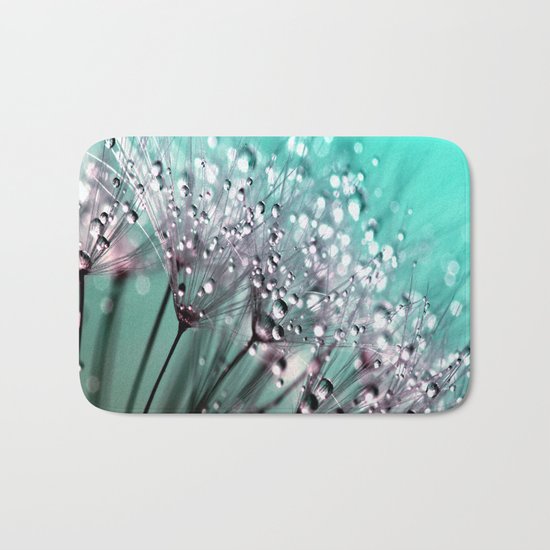 Dandelion Blue Diamonds Bath Mat
