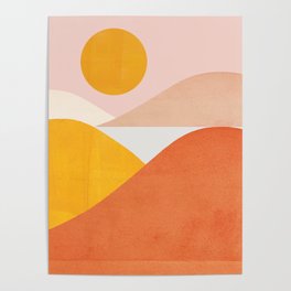 Abstraction_Mountains Poster
