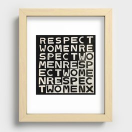 respect women Recessed Framed Print