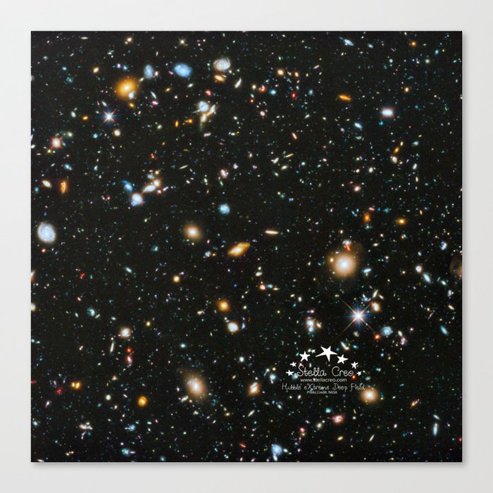 Hubble eXtreme Deep Field - Stella Creo Canvas Print